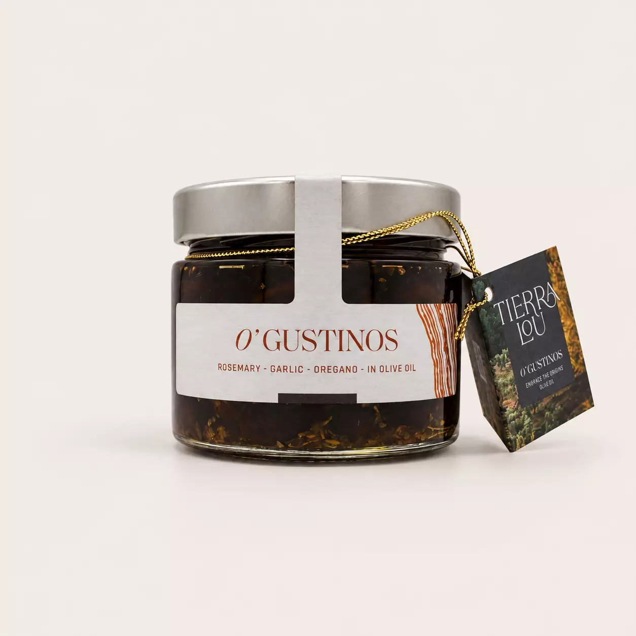 O'gustinos, Olivas Marinadas, Olijven Gemarineerd, op EVOO & Kruiden, 280gr